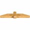 Ekena Millwork Eugene Rough Sawn Timber Gable Bracket, Western Red Cedar, 60"W x 12"H x 6"D x 6"F, 5/12 Pitch GBW060X12X0606EUG00RWR - alternate 4